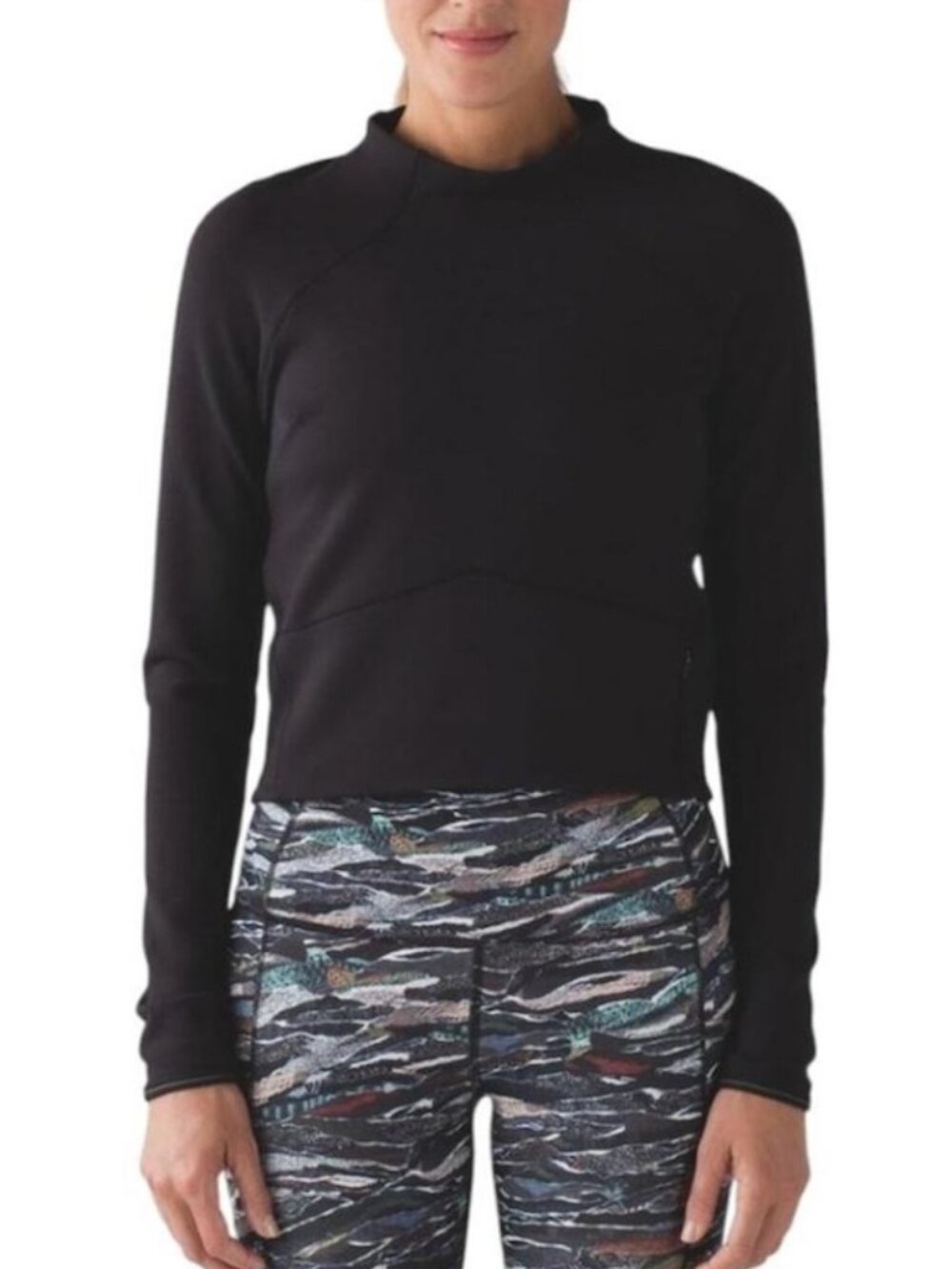 Lululemon Cropped Long Sleeve Running Layer